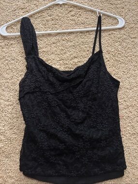 Motel Rocks Black Flower Lace Camisole Medium